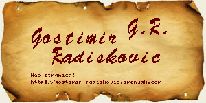 Gostimir Radišković vizit kartica